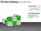 3d Cube Building Cube By Cube PowerPoint Presentation Slides