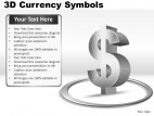 3d Currency Symbols PowerPoint Presentation Slides