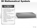 3d Mathematical Symbols PowerPoint Presentation Slides