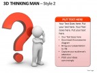 3d Thinking Man Style 2 PowerPoint Presentation Slides