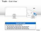 Blue Truck Side View PowerPoint Presentation Slides