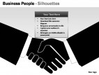 Business People Silhouettes PowerPoint Presentation Slides