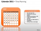 Calendar 2011 Time Planning PowerPoint Presentation Slides
