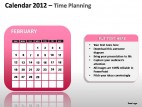 Calendar 2012 Time Planning PowerPoint Presentation Slides