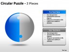 Circular Puzzle 2 And 3 Pieces PowerPoint Presentation Slides