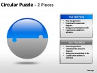 Circular Puzzle 2 And 3 Pieces PowerPoint Presentation Slides