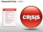 Financial Crisis Icons PowerPoint Presentation Slides