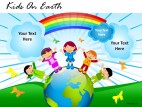 Kids On Earth PowerPoint Presentation Slides