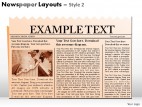 Newspaper Layouts Style 2 PowerPoint Presentation Slides