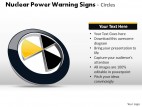 Nuclear Power Warning Signs Circles PowerPoint Presentation Slides
