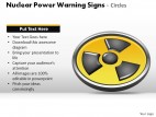 Nuclear Power Warning Signs Circles PowerPoint Presentation Slides