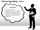 Person Speaking Style 2 PowerPoint Presentation Slides