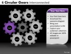 PowerPoint Template Business Circular Gears Ppt Slides