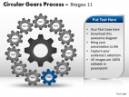 PowerPoint Template Business Circular Gears Process Ppt Slides