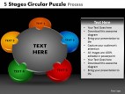 PowerPoint Template Chart Circular Puzzle Process Ppt Slides
