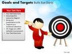 PowerPoint Template Diagram Goals And Targets Ppt Slides