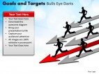 PowerPoint Template Diagram Goals And Targets Ppt Slides