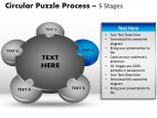 PowerPoint Template Download Circular Puzzle Process Ppt Slides