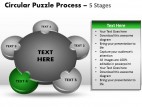 PowerPoint Template Download Circular Puzzle Process Ppt Slides