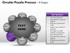 PowerPoint Template Editable Circular Puzzle Process Ppt Slides