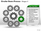 PowerPoint Template Global Circular Gears Process Ppt Slides