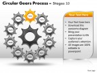 PowerPoint Template Graphic Circular Gears Process Ppt Slides