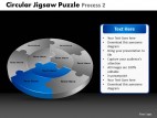 PowerPoint Template Graphic Circular Jigsaw Puzzle Ppt Slides