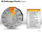 PowerPoint Template Graphic Dodecagon Puzzle Process Ppt Slides