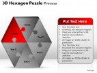 PowerPoint Template Graphic Hexagon Puzzle Process Ppt Slides