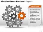 PowerPoint Template Growth Circular Gears Process Ppt Slides