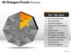 PowerPoint Template Image Octagon Puzzle Process Ppt Slides