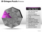 PowerPoint Template Image Octagon Puzzle Process Ppt Slides