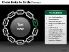 PowerPoint Template Sales Chain Links In Circle Process Ppt Slides