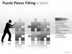 Puzzle Pieces Fitting Style 1 PowerPoint Presentation Slides