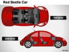 Red Beetle Car Side View PowerPoint Presentation Slides