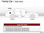 Red Family Car Side View PowerPoint Presentation Slides