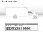 Red Truck Side View PowerPoint Presentation Slides