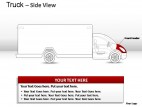 Red Truck Side View PowerPoint Presentation Slides