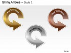 Shiny Arrows Style 1 PowerPoint Presentation Slides