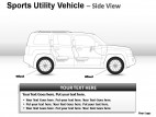 Sports Utility Blue Vehicle Side View PowerPoint Presentation Slides