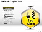 Warning Sign Yellow PowerPoint Presentation Slides