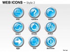 Web Icons Style 2 PowerPoint Presentation Slides