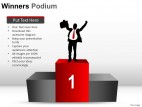 Winners Podium PowerPoint Presentation Slides