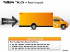 Yellow Truck Side View PowerPoint Presentation Slides