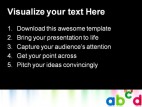 Abcd Education PowerPoint Template 1010