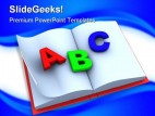 Alphabets Education PowerPoint Template 1110