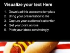 Ameri Burger Food PowerPoint Template 1110