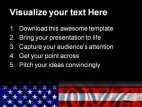 Ameri Flag Symbol PowerPoint Template 1110