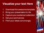 America New Year 2011 Festival PowerPoint Template 1010