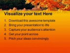 Autumn Park Nature PowerPoint Template 1010